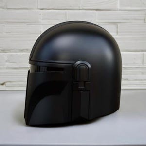 Mandalorian Black Series Helmet – Star Wars Inspired Wearable Cosplay Helmet – Handmade Metal Armor Mask – Bounty Hunter Helmet Replica image 2