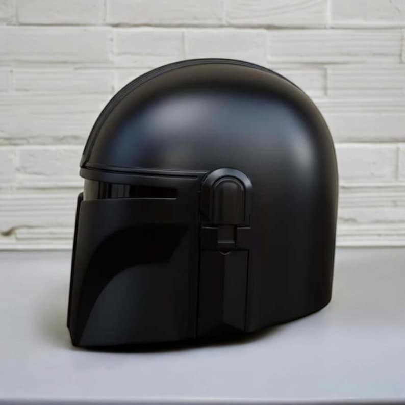Mandalorian Black Series Helmet – Star Wars Inspired Wearable Cosplay Helmet – Handmade Metal Armor Mask – Bounty Hunter Helmet Replica image 2