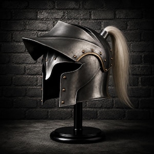 Medieval Gothic Knight Helmet Handmade Steel Close Helm, Wearable Armor Helmet, Renaissance Fair & LARP Cosplay