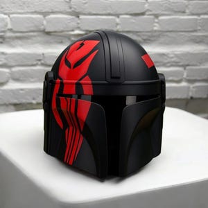 Mandalorian Steel Helmet Handmade Beskar Style Bounty Hunter Helmet, Star Wars Inspired Cosplay Armor, Wearable Metal Helmet Prop image 5