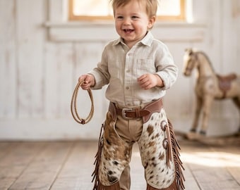 Zapatos de piel con pelo hechos a medida para niños/jóvenes/bebés/cuero nuevo/R Bar K