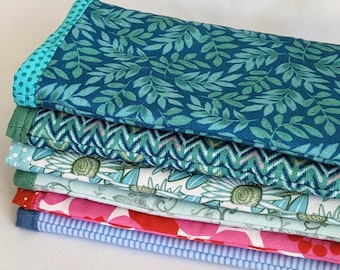 Handmade Padded Cotton Sunglasses Case | Soft Lined Small Protective Eyeglass Pouch