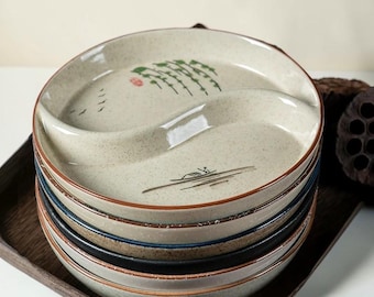 Modern White Ceramic Dinner Plate Creative Round Main Course Serving Plate