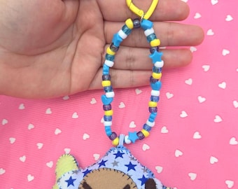 Fish felt plush kandi charm