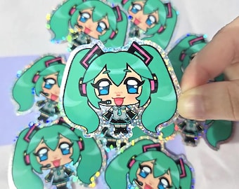 Hatsune Miku glitter sticker