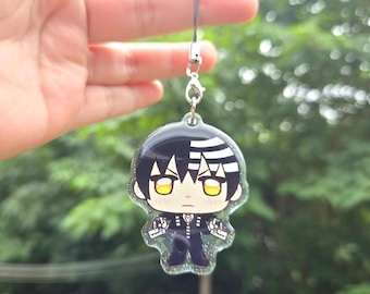 Death The Kid epoxy glitter phone charm