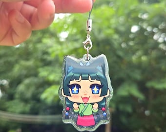 Maomao epoxy glitter phone charm