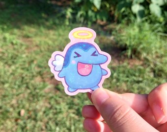Angel Tama holographic hearts sticker