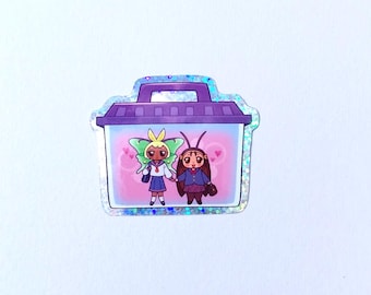 bug yuri glitter sticker