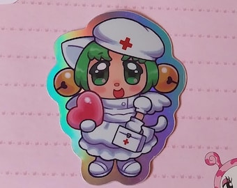 nurse Dejiko holographic sticker