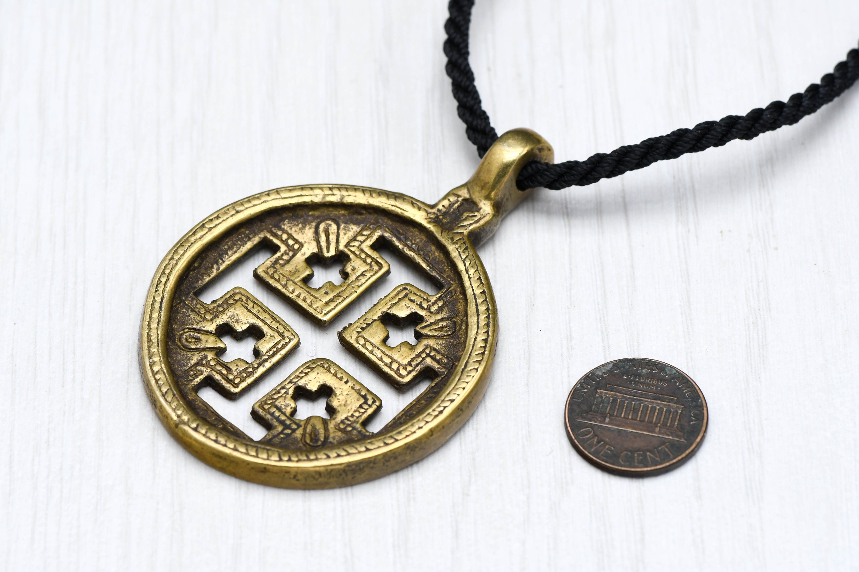 Men Jerusalem Cross Necklace Pendant Templar cross Religious Etsy