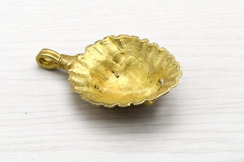 African Necklace Lion Pendant African Brass