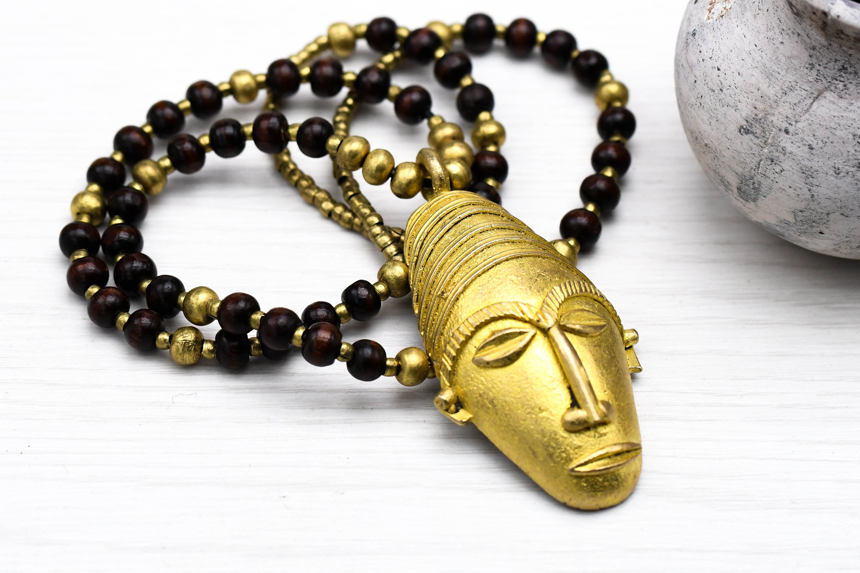 Large Brass Pendant Ghana Jewelry Ghana Pendant Ghana Etsy