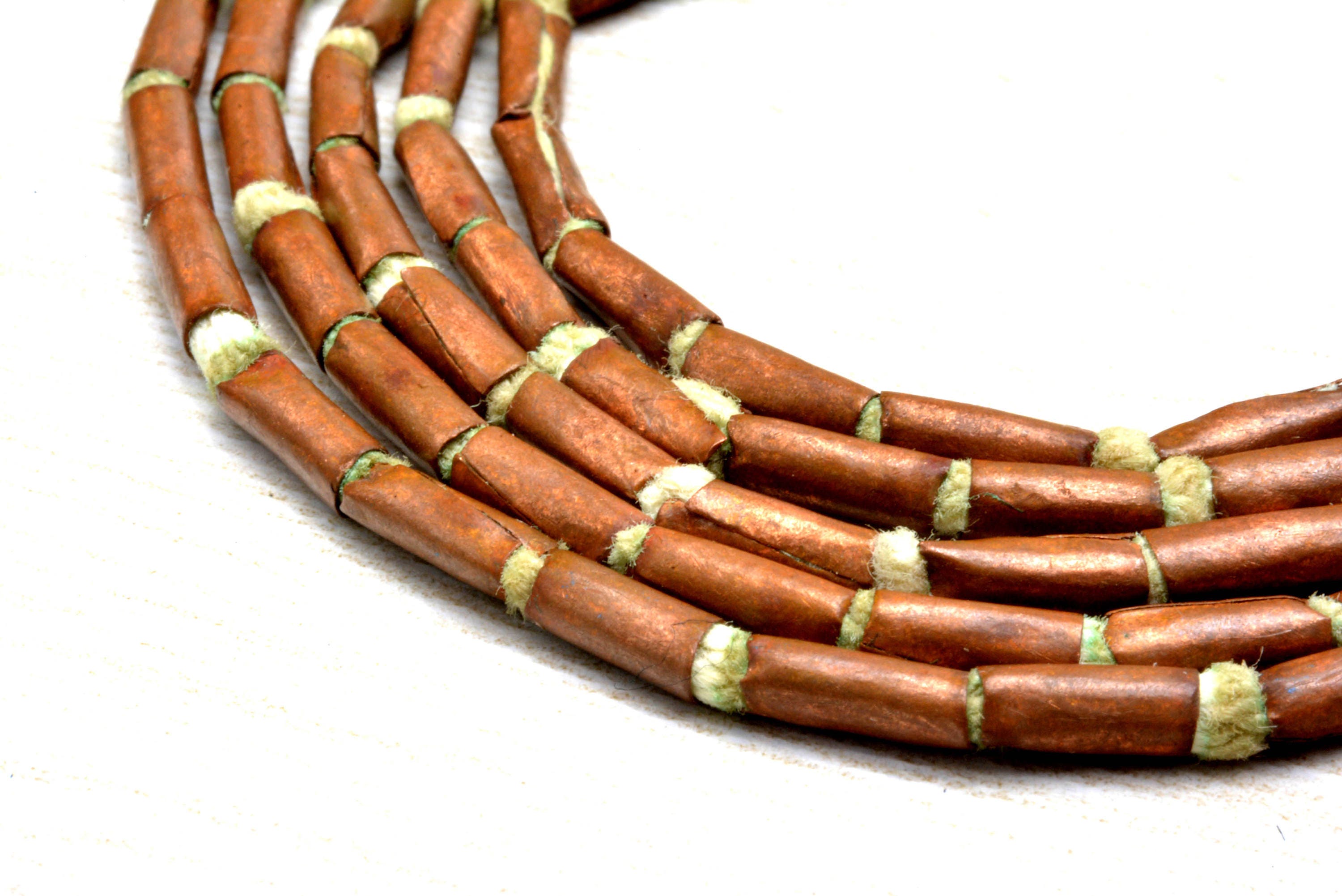 Pure copper 100 tube beads copper Beads metal beads 7.5mm Etsy