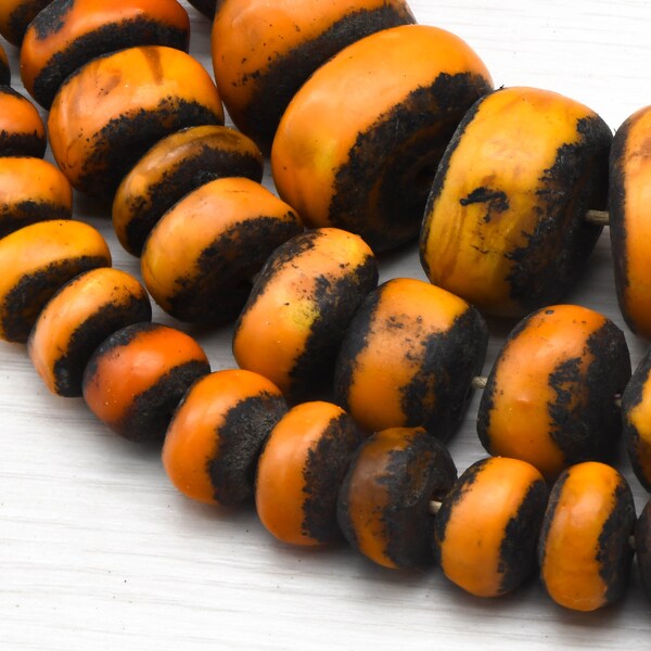 Large Amber resin beads , Morocco Tribal beads ,trade beads Resin, trade beads, Resin Beads,Jewelry Supplies