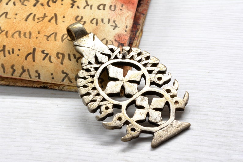 Hand made Ethiopian Silver Pendant