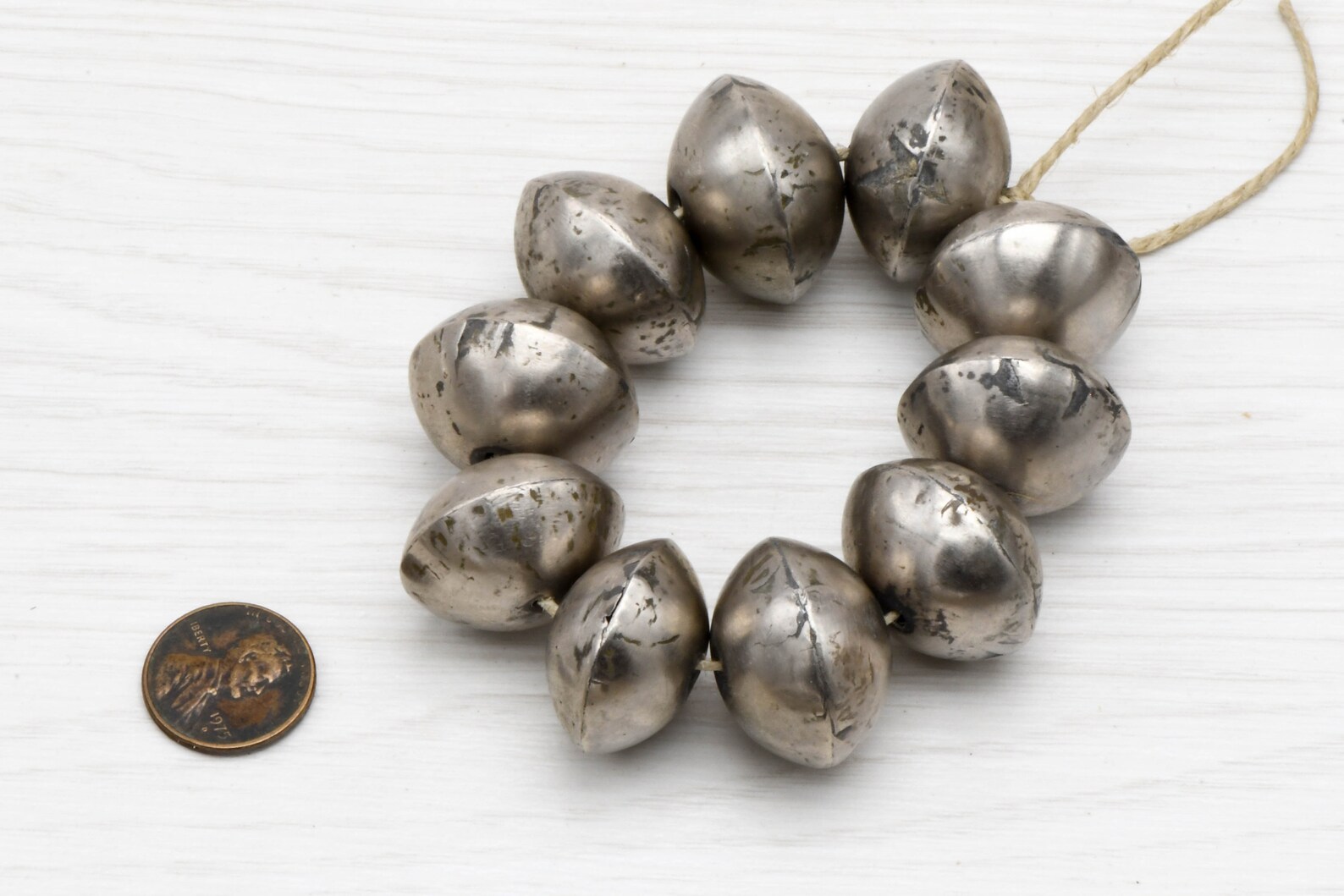 Silver Beads African Silver Beads metal Beads Jewelry - Etsy