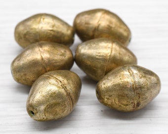 Antiqued Large Bronze Spacer Metal Beads