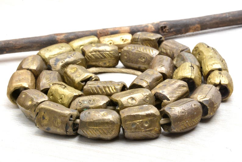 spacer beads rare beads brass beads Antique metal metal East Africa 8 Old evil Eye