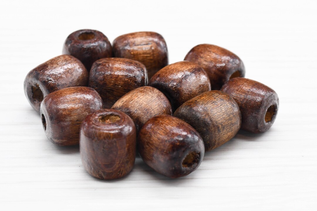 12 Vintage Wooden Beads, African Wooden Beads, Priest Beads Etsy