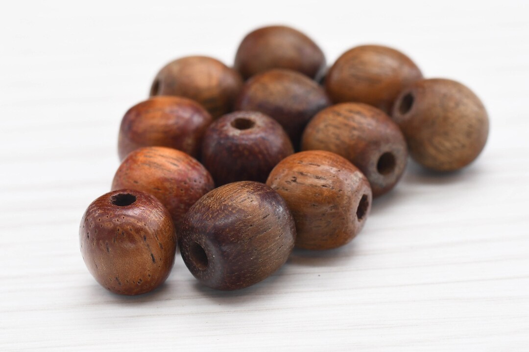 14 Vintage Wooden Beads African Wooden Beads Priest Beads Etsy UK