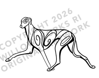 Azawakh Decal - For Cars, Water Bottles, Outside and Inside Use