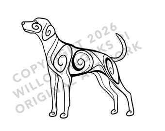 Plott Hound Dog Waterproof Decal - Outdoor and Indoor Use