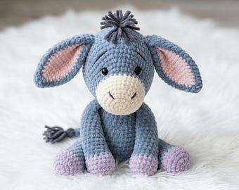 Crochet Donkey Pattern PDF | Amigurumi Donkey Crochet Pattern | Soft Toy Pattern | Crochet Doll Beginner Pattern | Donkey Gift Idea