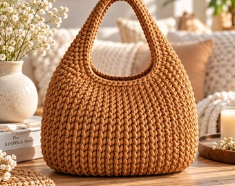 Bag Crochet Pattern PDF | Weekender Crochet bag | Tote Bag Pattern | Chunky Bag Pattern | Boho Bag Tutorial