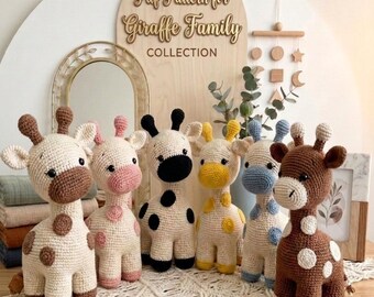 Giraffe Crochet Pattern PDF | Crochet Giraffe Pattern | Amigurumi Giraffe Crochet Animal Plushies Pattern | Softie Nursery Decor Toy Gifts
