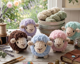Crochet Lamb Pattern | Amigurumi Lamb PDF| Plush Sheep Toy| Plushie Lamb crochet pattern| Sheep Crochet PDF| DIY Craft Guide