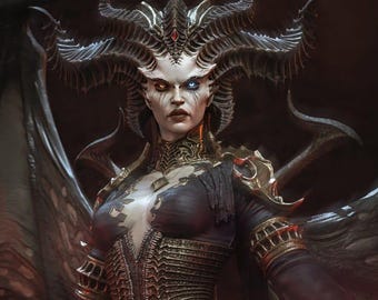 Lilith- Diablo 3D Statue - (Alle Steuern inbegriffen)