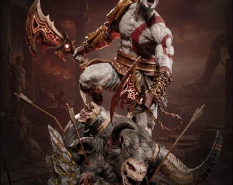 God Of War - Kratos 3D Statue - (Alle Steuern inbegriffen)