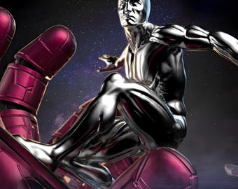 Silver Surfer 3D Statue - (Alle Steuern inbegriffen)
