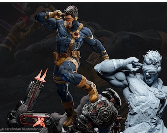 Cyclops - X-Men 3D Statue - (Alle Steuern inbegriffen)