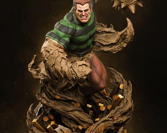 Sandmann Bösewicht Sammlerstatue, Comic inspirierte Harzfigur, Elementarmonster Display, - (Alle Steuern inbegriffen)