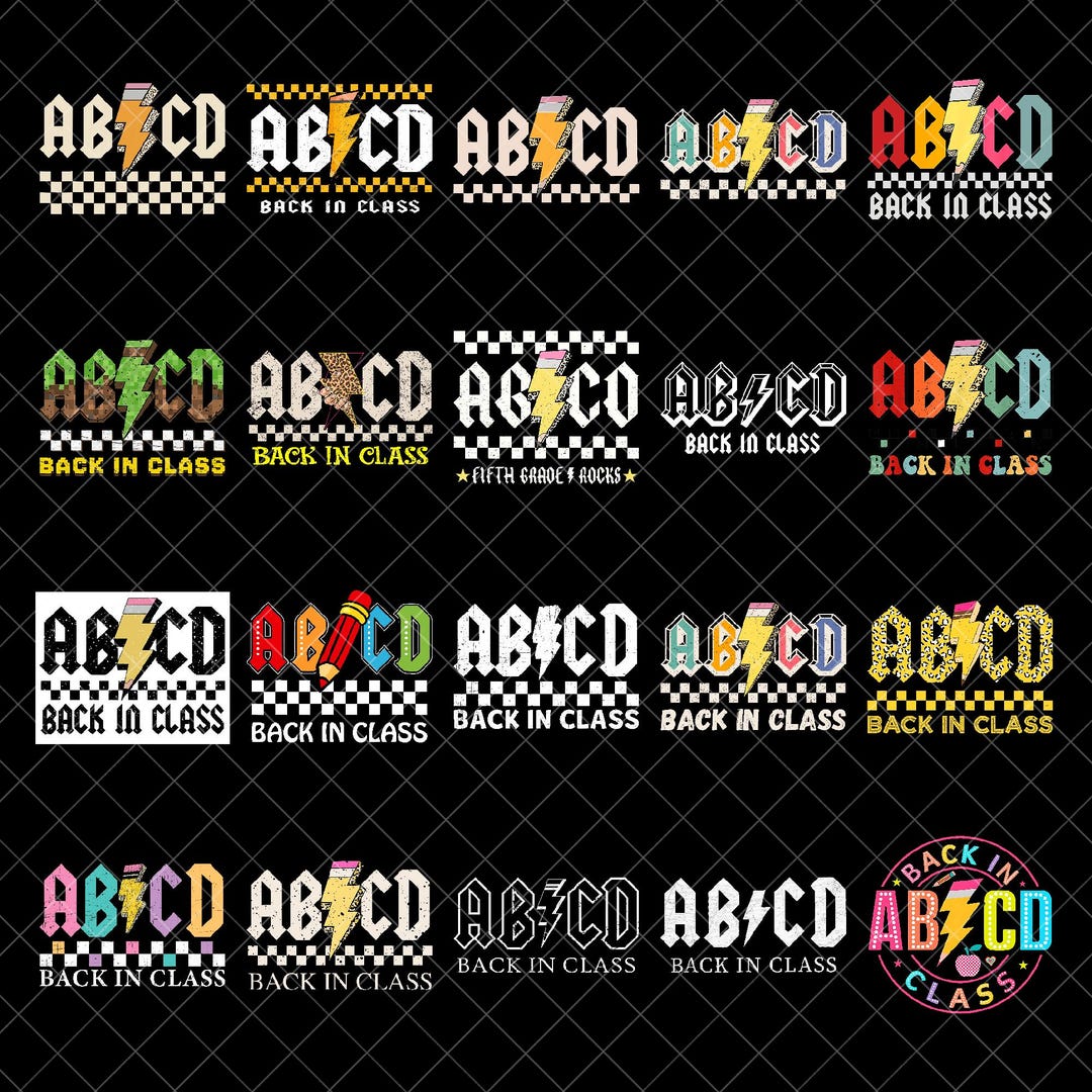 ABCD Teacher Png Bundle, First Day of School Png, Back to School Png ...