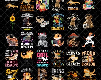 Bearded Dragon Bundle Png, Bearded Dragon Png, Lizard Png, Animals Png, Cute Lizard, Pet Dragon Png, Bearded Dragon Cut Files