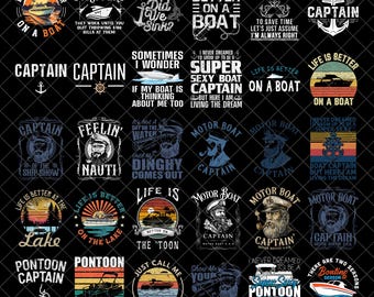 Boat Captain PNG Bundle, Cruise PNG Funny, Vintage Blue PNG, Motor Boat Captain Png File,Vintage Boat Captain Digital Download
