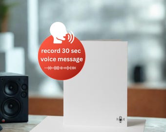 Recordable Audio Card | 30 Sec Custom Voice Keepsake