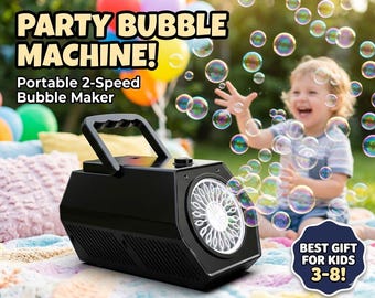 Party Bubble Machine, Portable Bubble Maker
