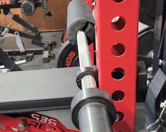 The Iron Maiden - Barbell Leg Holder for Lat Pulldown - Carbon Fiber Infused Composite, for All Racks with 1in holes