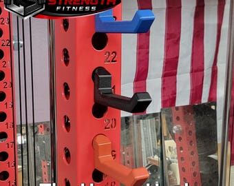 The Heavy Hook - Gym Storage - Rack Hook - MAGNETIC - Carbon Fiber Infused Composite