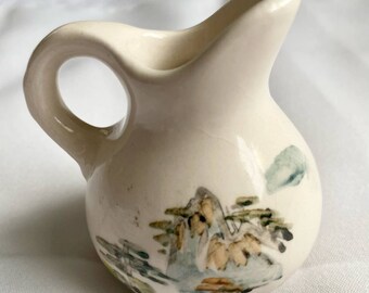 Asian pitcher, vintage pitcher, small pitcher