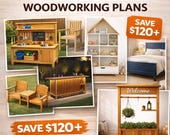 Beginner Woodworking Plans Bundle | DIY Furniture, Carpentry Projects (PDF + Audio Guide)