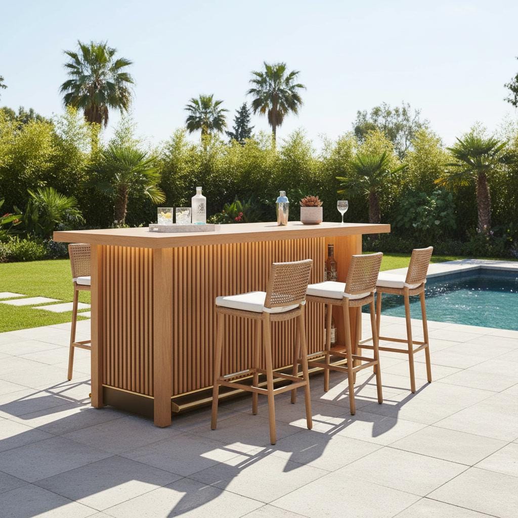 Modern Outdoor Bar Plans | Beginner Woodworking PDF (digital Download ...