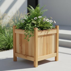 Plany budowy nowoczesnej drewnianej skrzyni na sadzonki | Podstawy stolarstwa, skrzynia ogrodowa (plik PDF do pobrania w wersji cyfrowej)