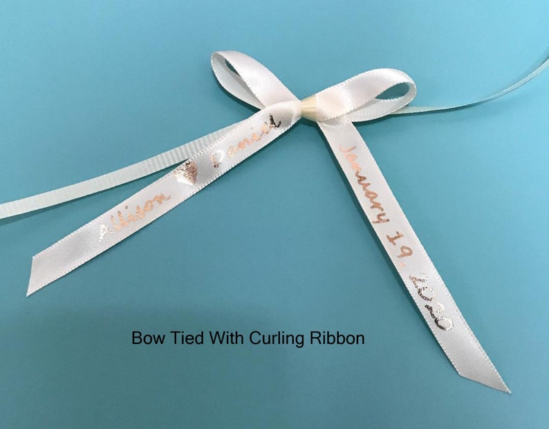 Printed Favor Ribbons Custom print ribbons Personalized ribbons for Favors Imprinted ribbon Party favor ribbons name ribbon-3/8 ribbon image 8