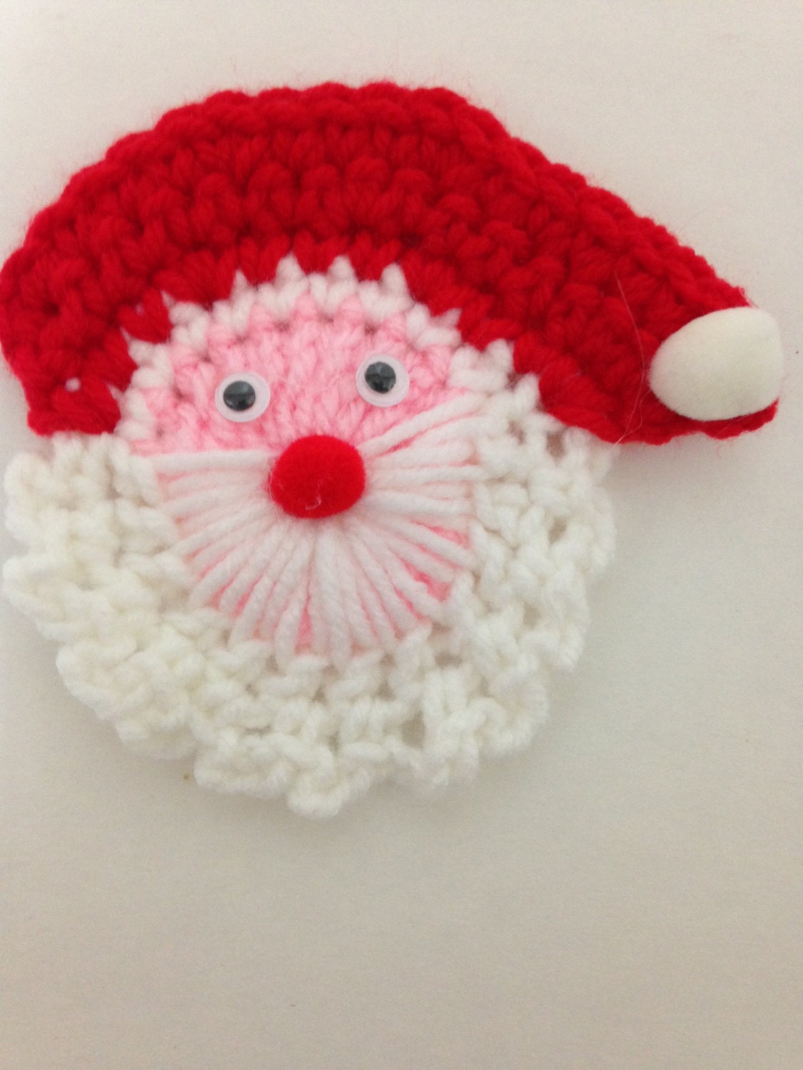 Crochet Christmas Santa Claus Lapel Pins-Set of 4 option for | Etsy