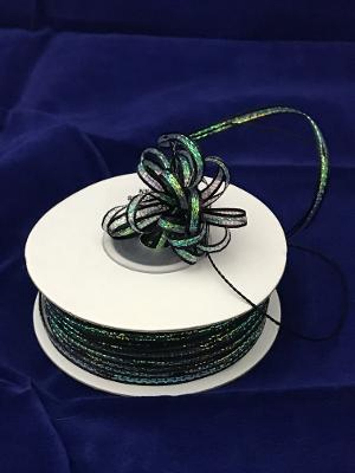 50 Yds 1/8 Pull String Ribbon Iridescent Pull Ribbon Etsy